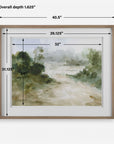Verdant - Watercolor Landscape Print - Light Brown