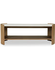 Fern - Coffee Table - White / Light Brown