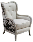 Chalina - High Back Armchair - White