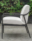 Thayer - Outdoor Upholstered Lounge Chair - Bronze / White