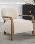 Telluride - Natural Shearling Accent Chair - Beige
