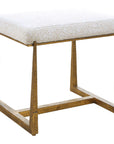 Midas - Small Bench - Gold / White