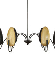 Warwick - 6 Light Chandelier - Matte Black