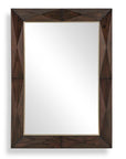Diamond In The Rough - Wood Mirror - Gold / Woodtone