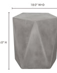 Gem - Outdoor Stool - Gray