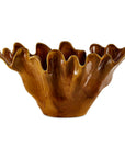 Amber Tide - Indoor-Outdoor Bowl - Brown