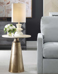 Midsummer - Antique Accent Table - Brass