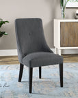 Patamon - Armless Chairs (Set of 2) - Dark Gray