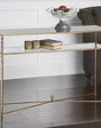 Henzler - Mirrored Glass Console Table - Gold