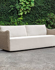 Sunset - Wicker Outdoor Sofa - Oatmeal / Oyster White
