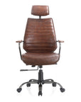 Executive - Leather Office Chair - Dark Brown