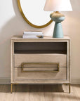 Alessia - Modern Side Table - Light Oak