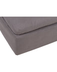 Clay - Livesmart Fabric Ottoman - Light Gray