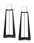 Columnar - Candleholders (Set of 2) - Black