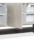 Melange - Ground Perspective Credenza - Pearl Silver