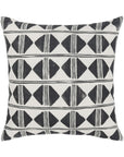 Radiant Oasis - 22" x 22" Nubia Pillow - Black / White
