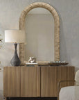 Twisted - Seagrass Arch Mirror - Woodtone