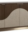 Commerce And Market - Roll With It Four-Door Credenza - Dark Brown / Gray