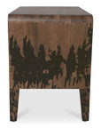 Iris - Nightstand - Distressed Black