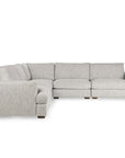 Ludwig - Upholstered 5 Piece Sectional - Ivory