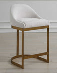 Ira - Counter Stool - Gold / Ivory