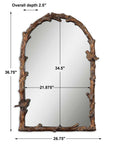 Paza - Arch Mirror - Antique Gold