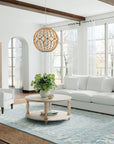 Serenity - Swale Round Side Table - White