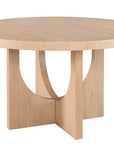 Modern - Callon Round Dining Table - Light Brown