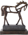 Titan Horse - Sculpture - Dark Brown