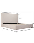 Luzon - Queen Bed Tall Headboard - Wheat