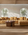 Davie - Left Arm Facing Chair - GoldenYellow