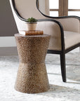 Cutler - Drum Shaped Accent Table - Dark Brown