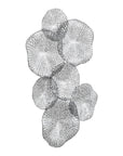 Ripley - Pewter Metal Wall Art - Pearl Silver
