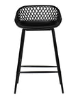 Piazza - Outdoor Counter Stool (Set of 2) - Black