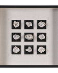 Geode - Linen Shadow Box - Black