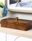 Burl Haven - Box - Dark Brown