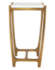 Affinity - White Marble Accent Table