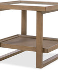 Sonnet - Rectangular End Table - Gray