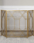 Rosen - Fireplace Screen - Gold