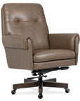 EC - Lenora Swivel Tilt Executive Chair - Dark Brown