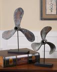 Propellers - Rust Sculptures (Set of 2) - Black