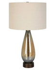 Baltic - Teardrop Glass Table Lamp - Dark Brown