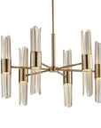 Cret - 12 Light Brass Chandelier - Bronze