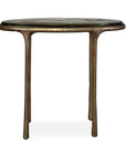 Ata - Oval Accent Table - Brass