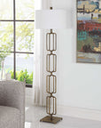 Link - Brushed Gold Floor Lamp