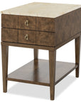 Melange - Penelope Chairside Table - Brown