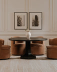 Dane - Swivel Chair - Heritage Pink