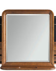New Lou - Vertical Storage Mirror - Dark Brown