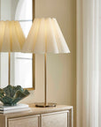 Lilabet - Fluted Shade Table Lamp - Gold