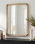 Heinrich - Wood Mirror - Brass / Gold / Woodtone